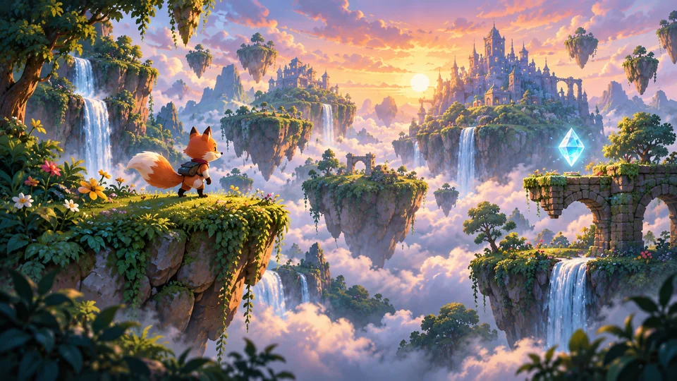 Sky Garden — AI illustrated cover art