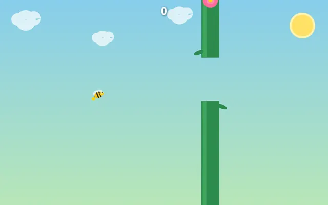 Bee Flap, a one-button game
