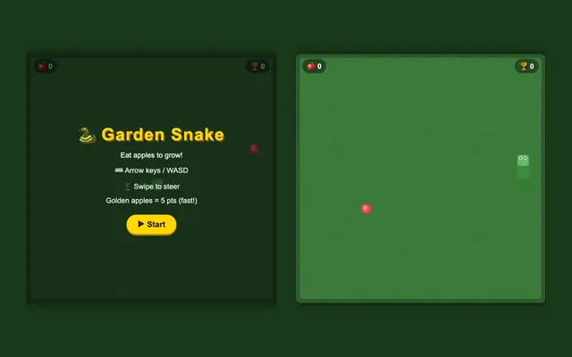 Garden Snake, a classic arcade game