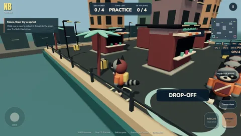 Neon Borough — screenshot from the playable game
