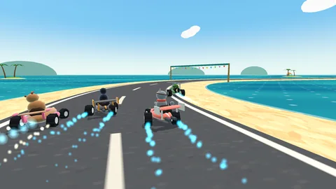 Palm Kart — screenshot from the playable game