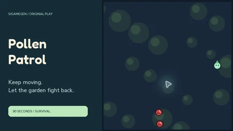 Pollen Patrol — screenshot from the playable game